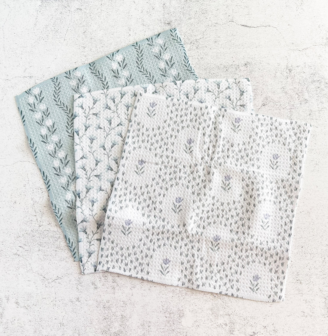 Trailing Farmhouse Florals Dishcloth Set