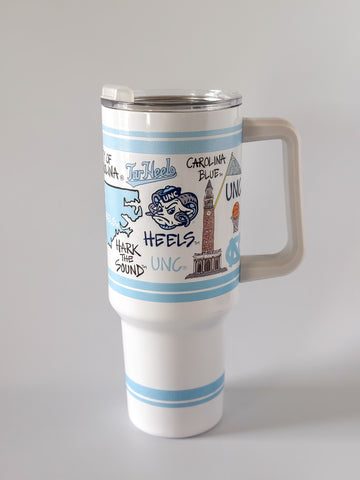 UNC 40oz Tumbler With Handle