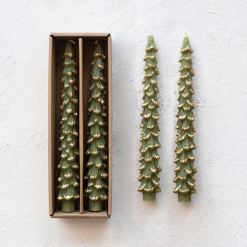 Unscented Tree Shaped Taper Candle