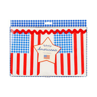 USA Flag Gingham Banner