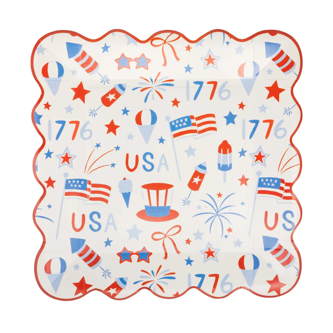 USA Icons 9 Inch Paper Plates