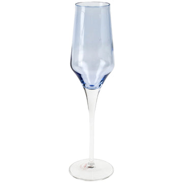 Vietri Blue Contessa Champagne Glass