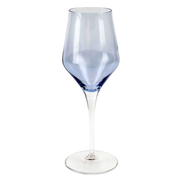 Vietri Blue Contessa Wine Glass
