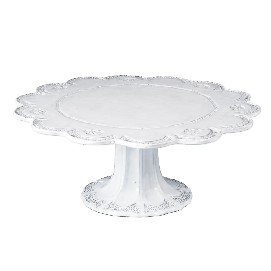 Vietri Incanto Lace Large Cake Stand