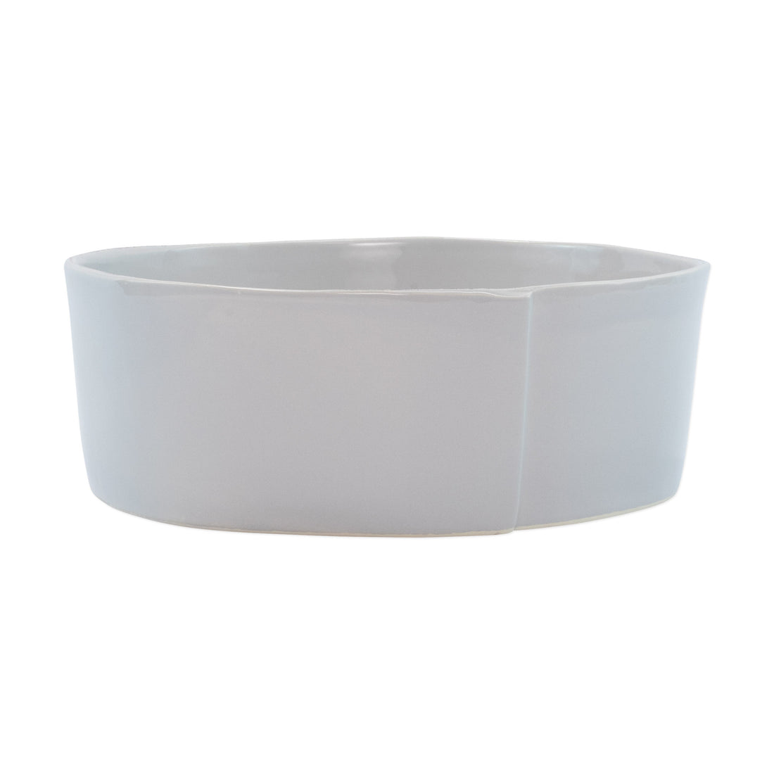 Vietri Lastra Light Gray Large Serving Bowl