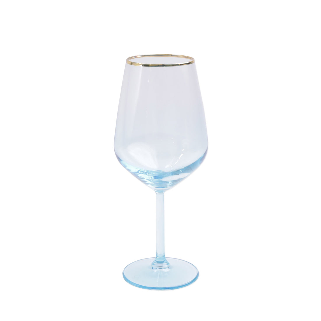 Vietri Rainbow Blue Wine Glass