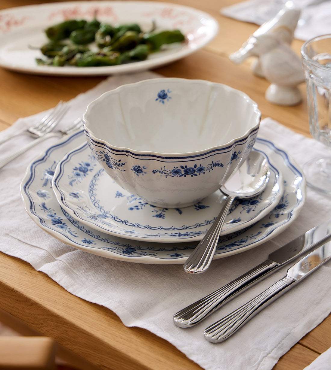 Vila Blue Floral Cereal Bowl