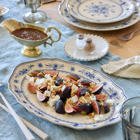 Vila Blue Floral Oval Platter