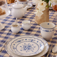 Vila Blue Floral Salad Plate