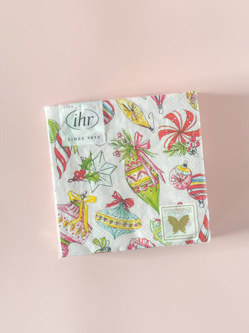 Vintage Ornament Paper Cocktail Napkins