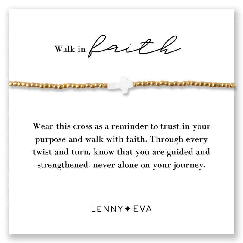 Walk In Faith Cross Bracelet