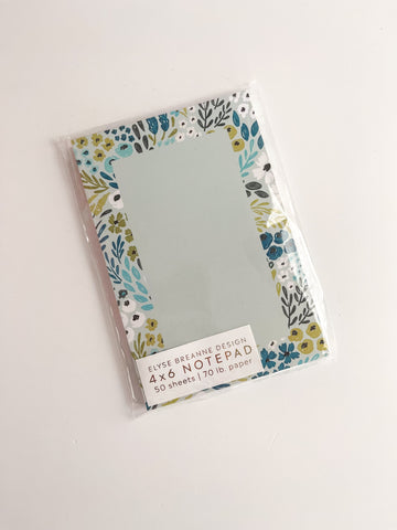 Waterfall Floral Notepad