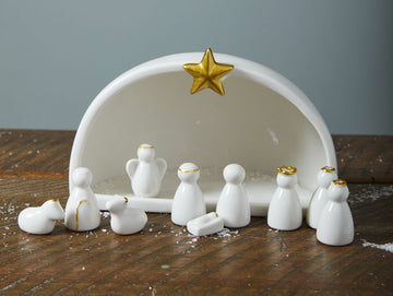 Ceramic Nativity Set