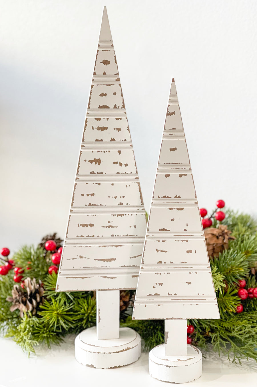 White Chippy Tabletop Tree