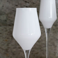 Vietri White Contessa Wine Glass