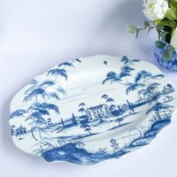 White Delft Blue Juliska Country Estate Platter