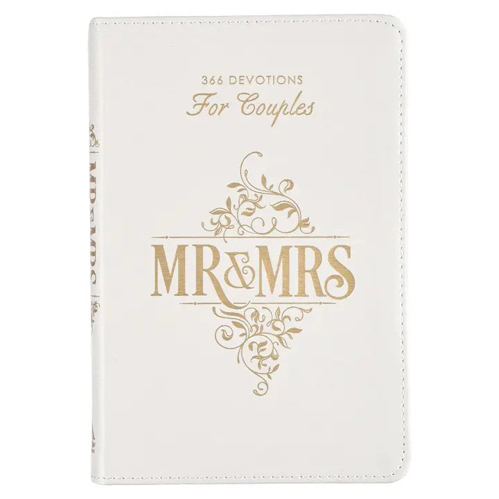 Faux Leather Mr & Mrs Devotional