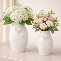 White Flower Vase