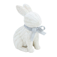 White Wicker Bunny Large