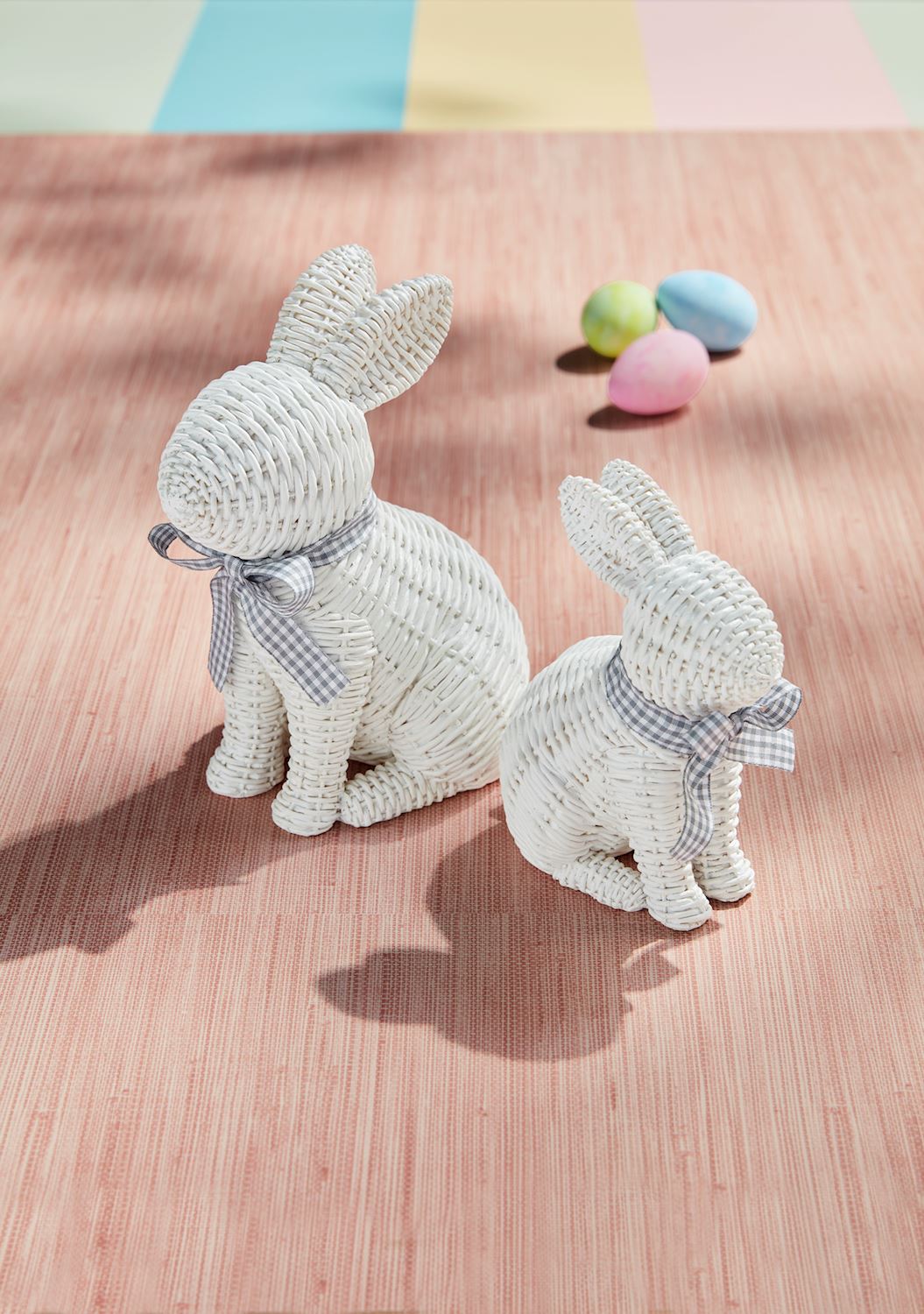 White Wicker Bunny