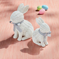 White Wicker Bunny