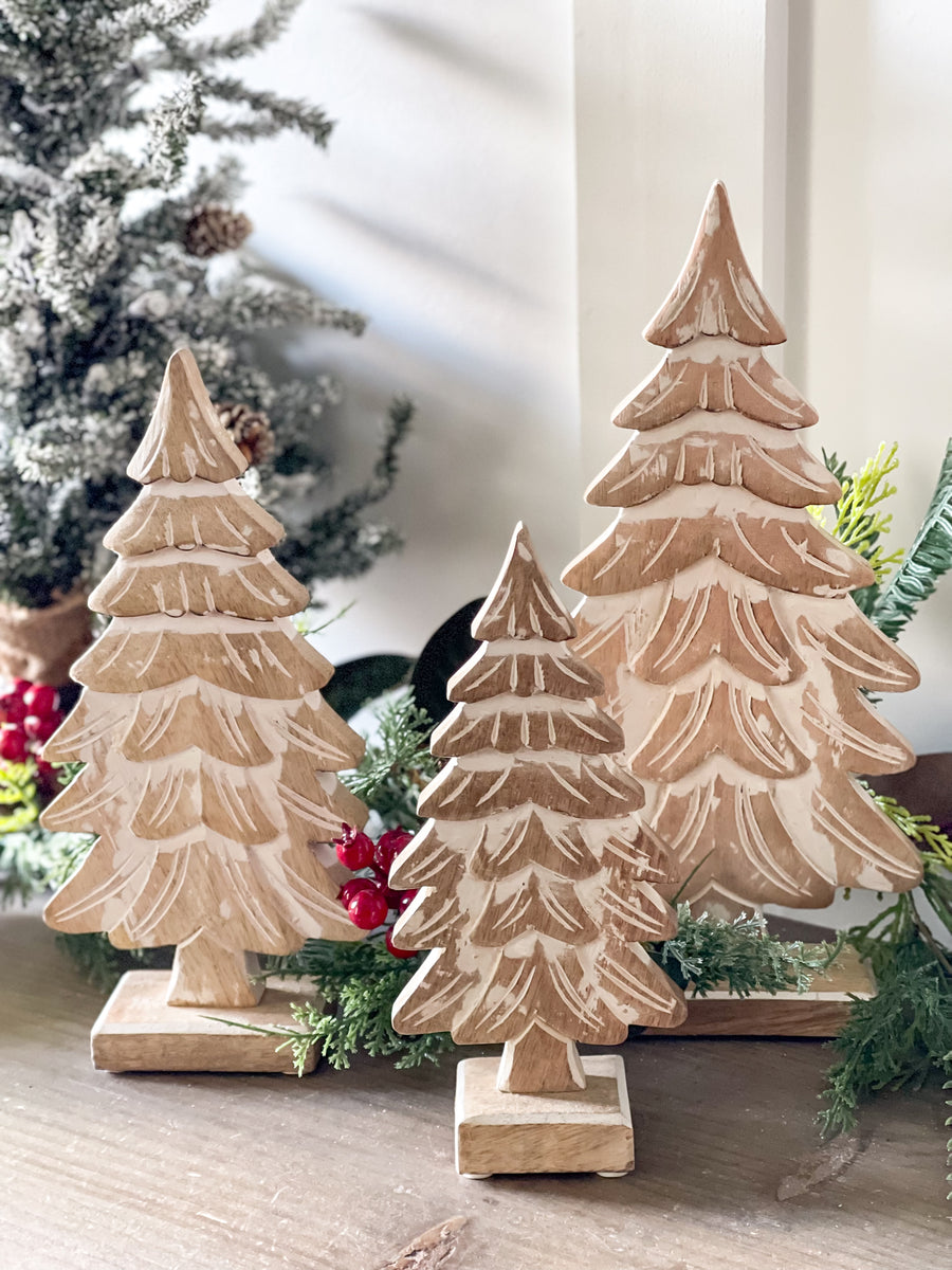 Whitewashed Wood Tree