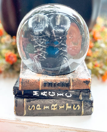 Halloween Witch Boots Snow Globe