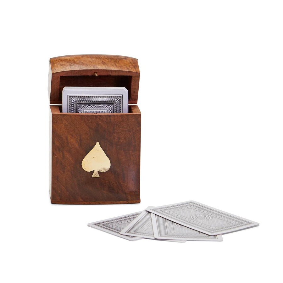 Wood Box Playing Card Set