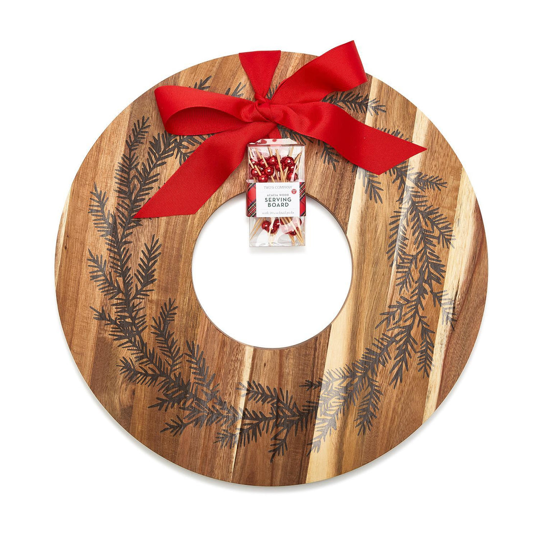 Wreath Serving Board w/ Toothpicks