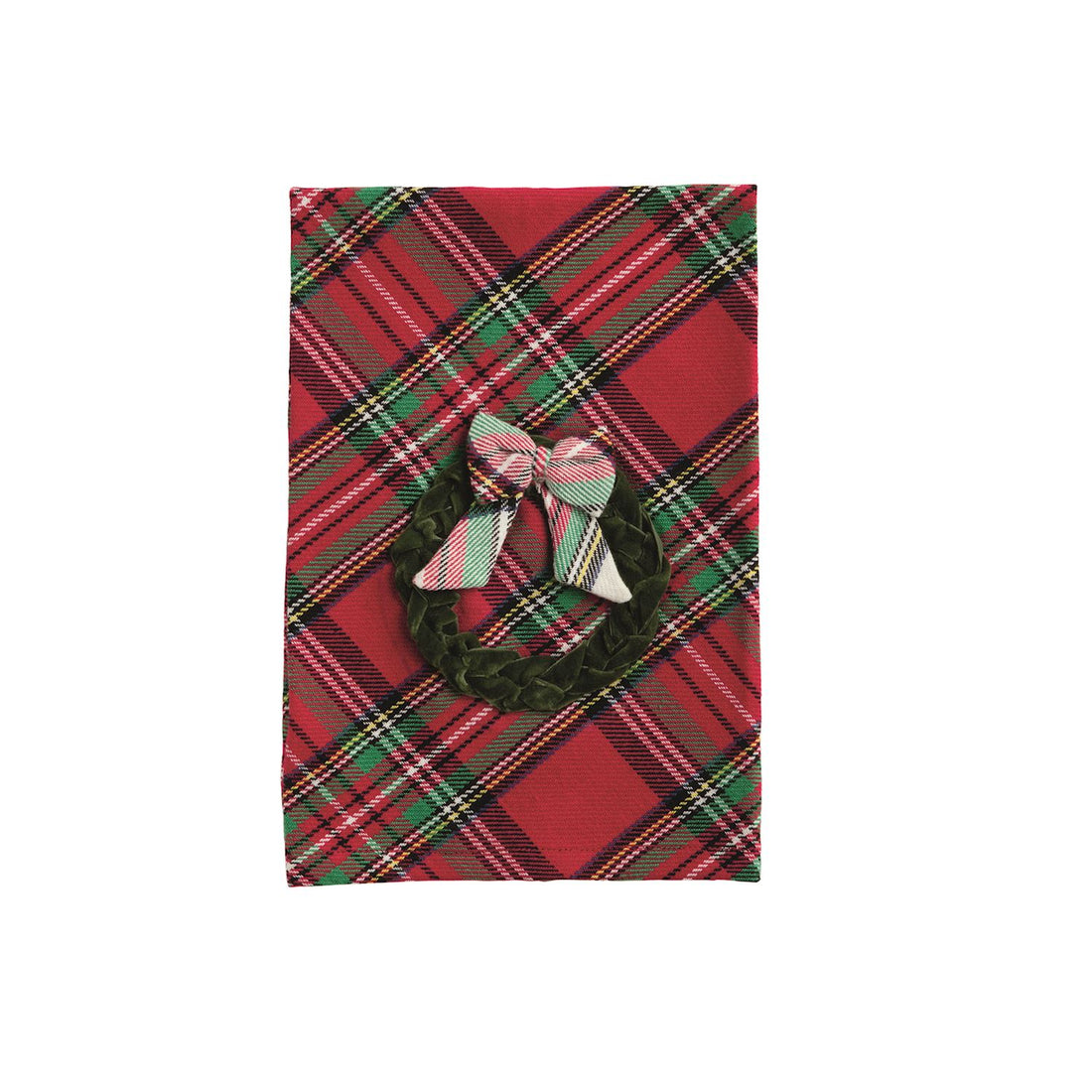 Wreath Velvet Tartan Towel