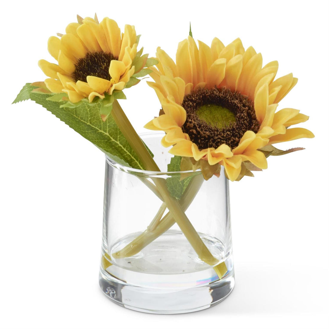 Yellow Sunflower In Glass Jar