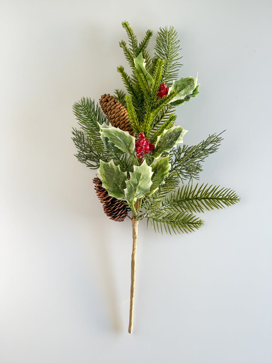 17" Holly And Pine Pick