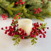 3.5 Inner Red Berry Candle Ring
