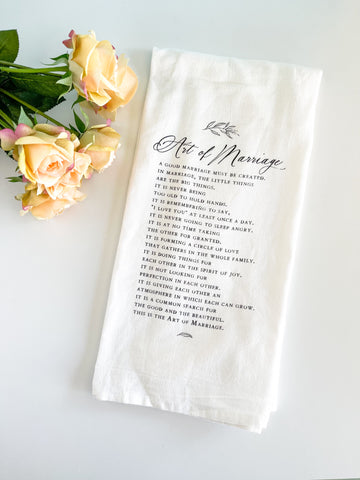Art Of Marriage Towel