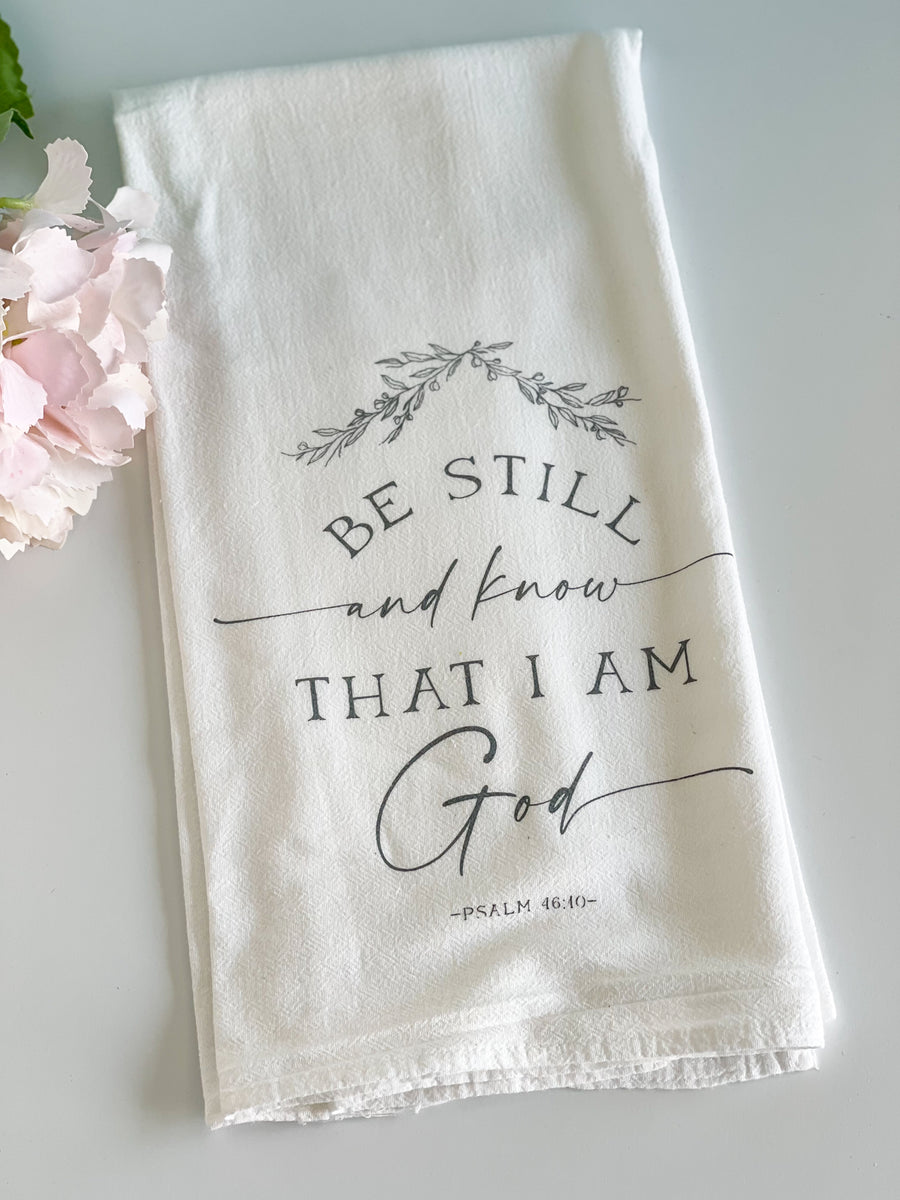 Be Still And Know Decorative Hand Towel