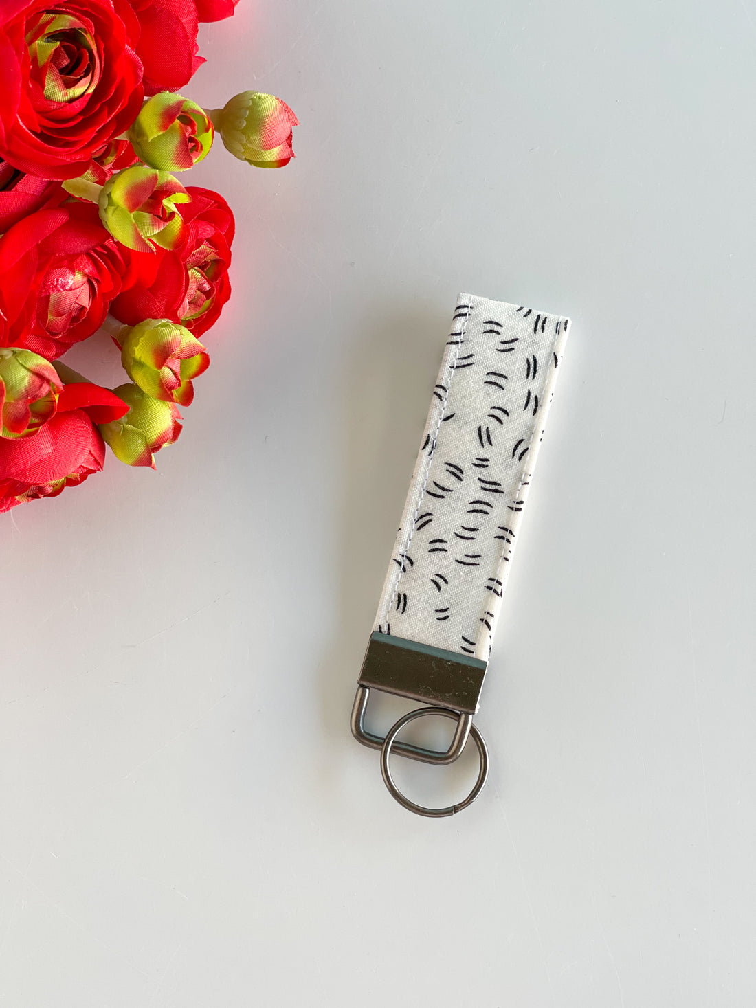Black And White Keychain
