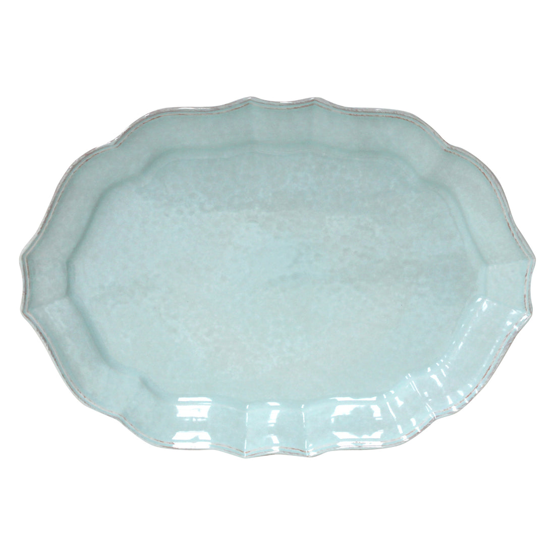 Blue Impressions Oval Platter Casafina