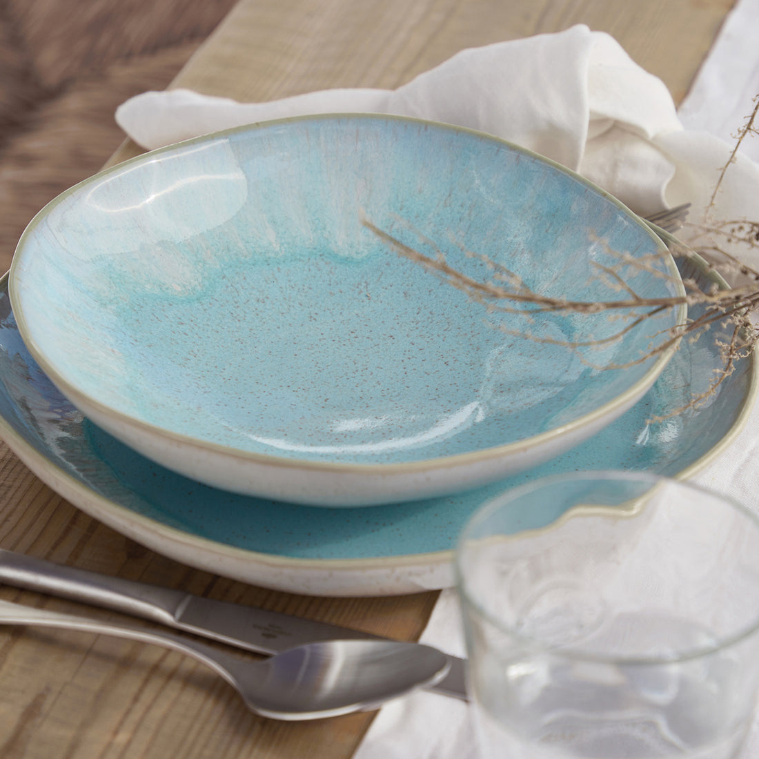 Casafina Eivissa Sea Blue Dinner Plate