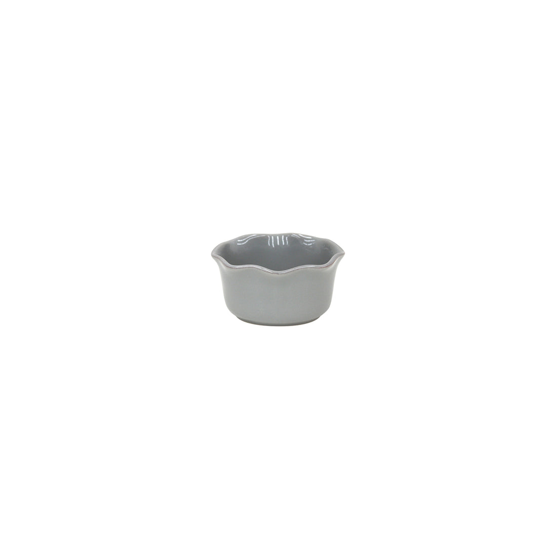 Cook and Host Gray Ruffled Ramekin