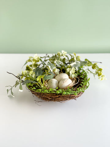 Decorative Bird Nest With Eggs