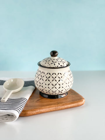 Decorative Sugar Bowl With Lid