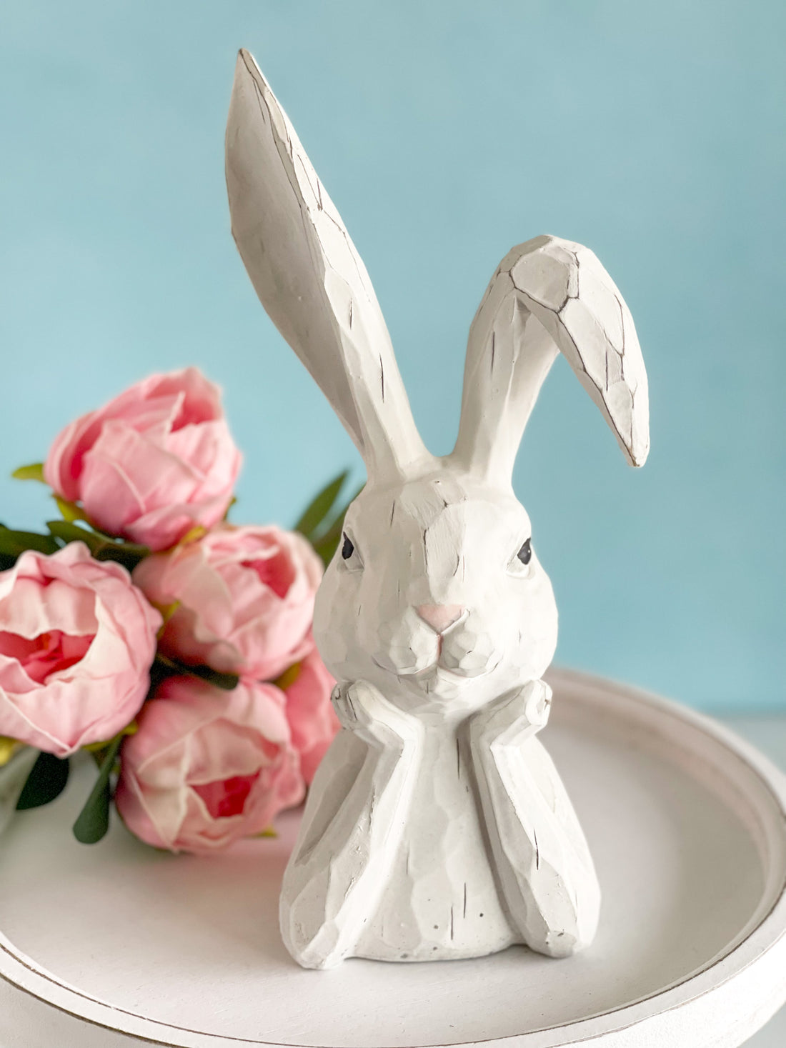 Thinking Bunny Bust with Ear Down | SouthernlyPlace