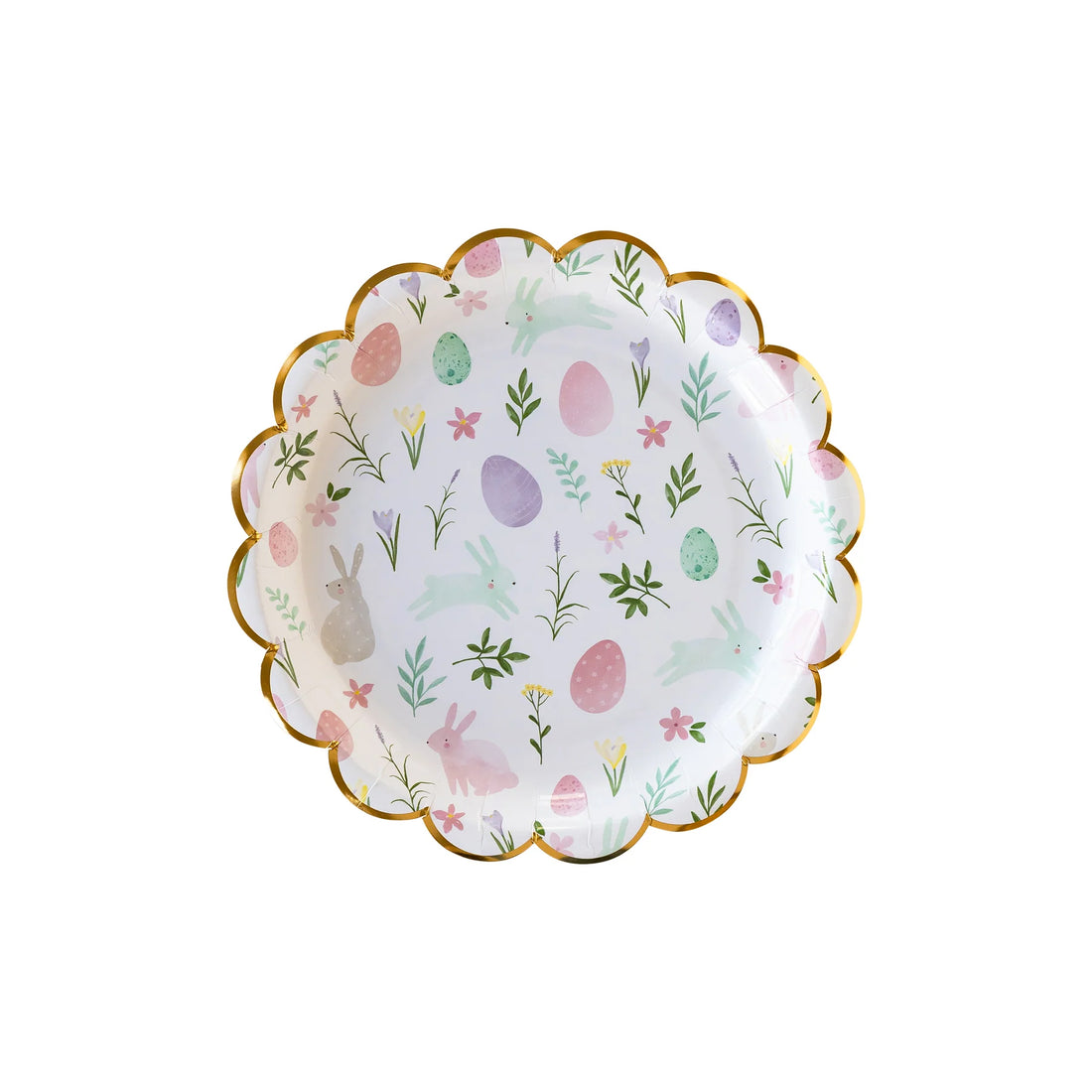 Easter Bunny Egg Paper Plates