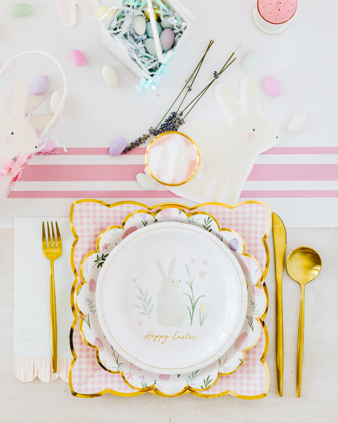 Easter Watercolor Scatter Paper Plates