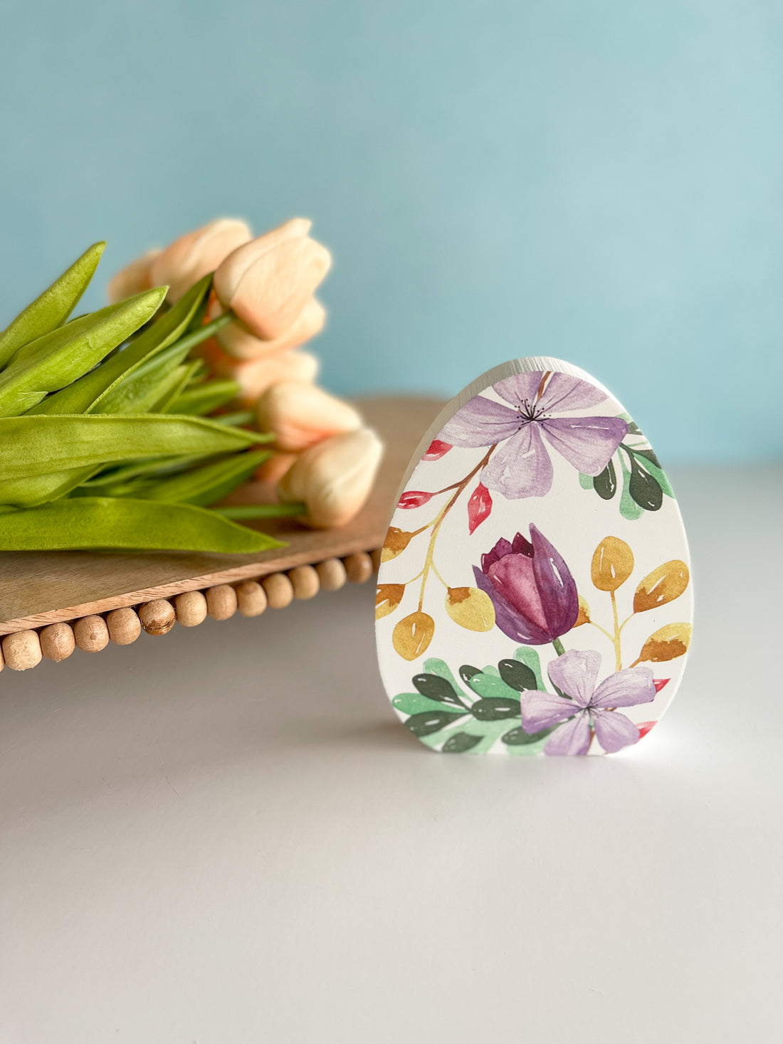 Floral Egg Shelf Sitter