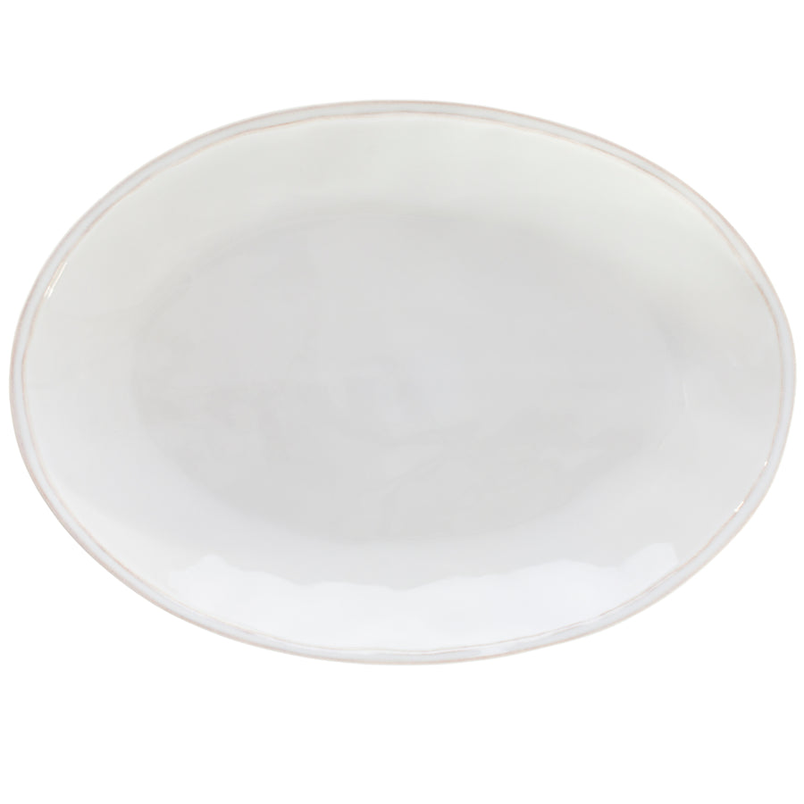 Fontana White Oval Platter