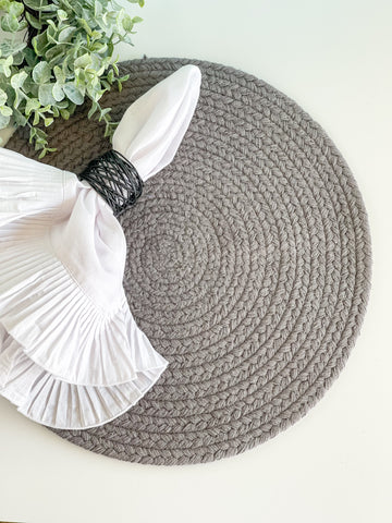 Gray Rope Placemat