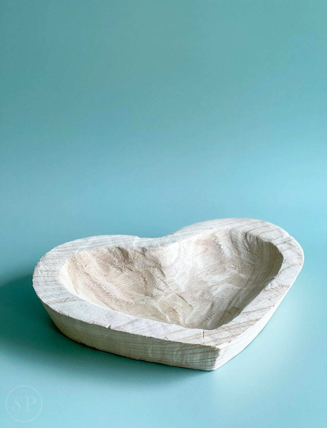 Heart Shaped Paulownia Wood Bowl