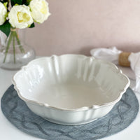 Juliska Berry And Thread Whitewash 13 Inch Oval Serving Bowl