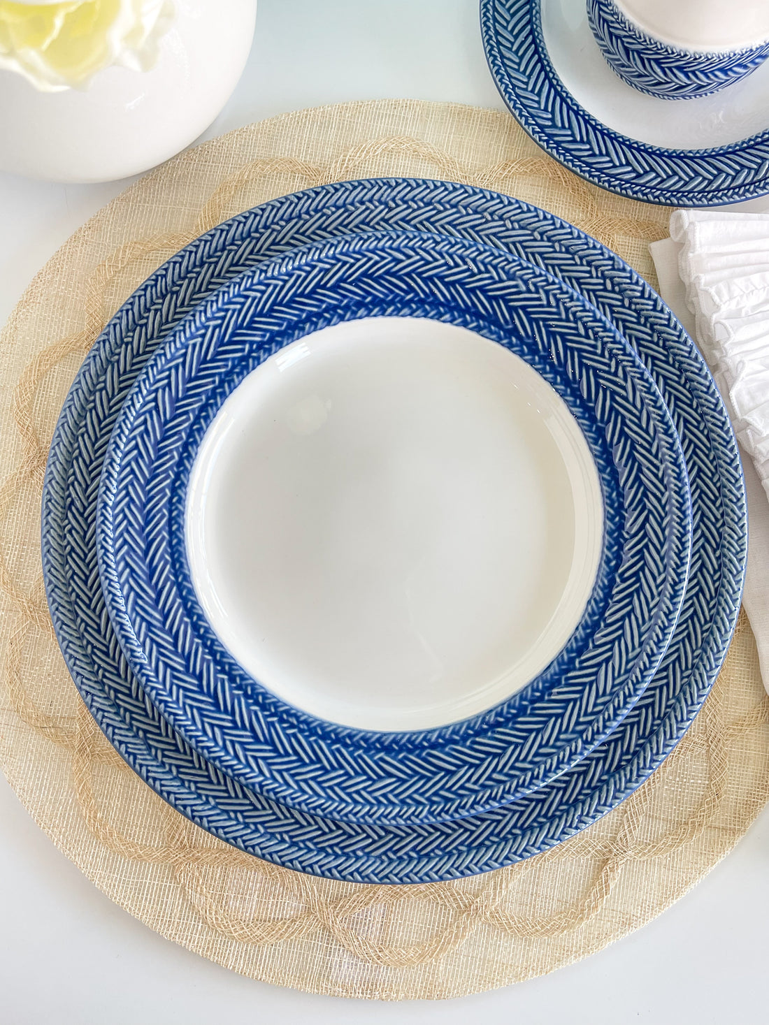 Juliska Blue Le Panier Salad Plate